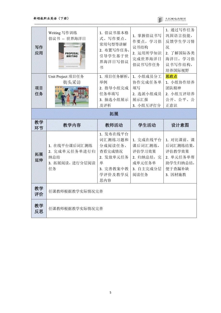 新领航职业英语（下册）-教案 (6)_第5页