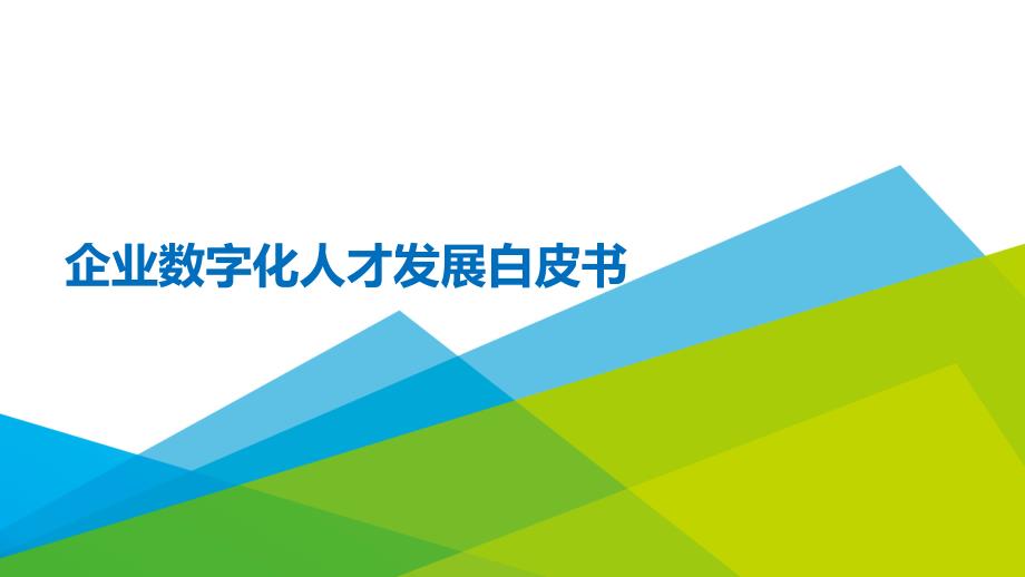 2023企业数字化人才发展白皮书_第1页