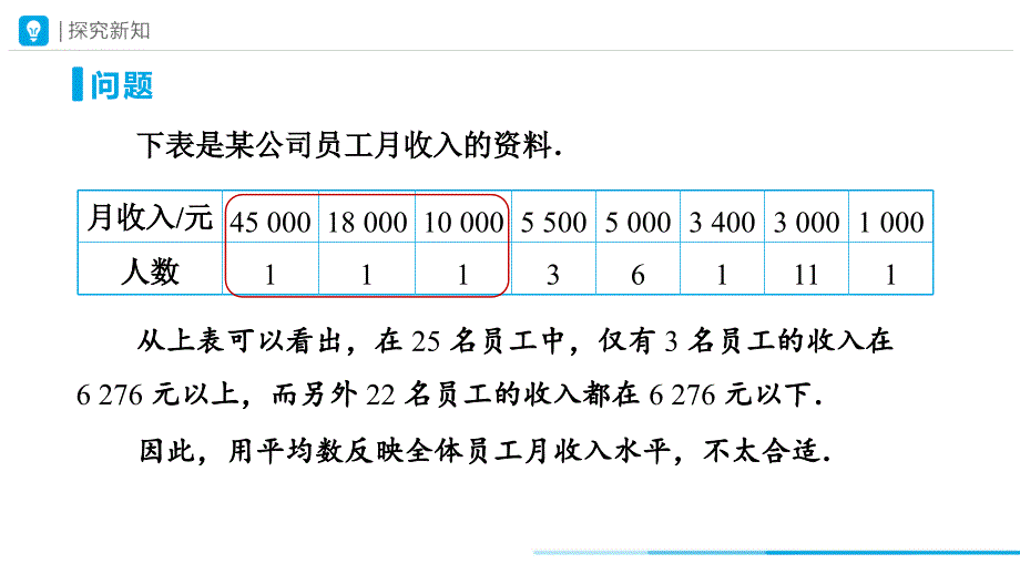 [初中数+学++]　中位数和众数（第1课时）课件+人教版数学八年级下册_第4页