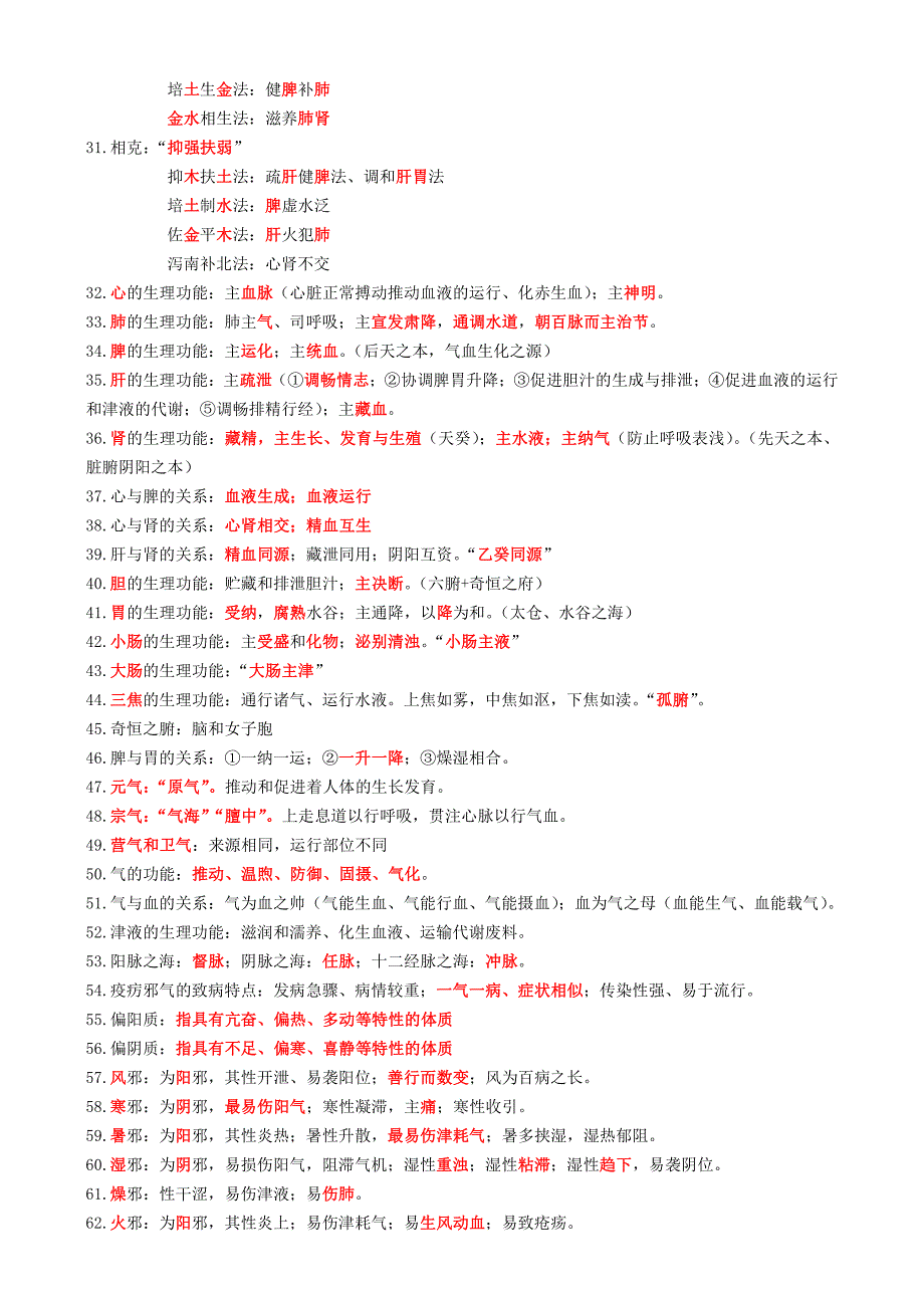 执业药师《中药学综合知识与技能》246个高频一句话考点_第2页