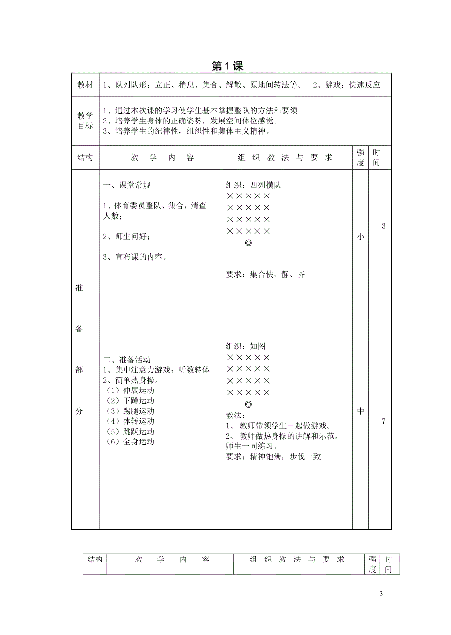 2024小学二年级体育教案下学期_第3页