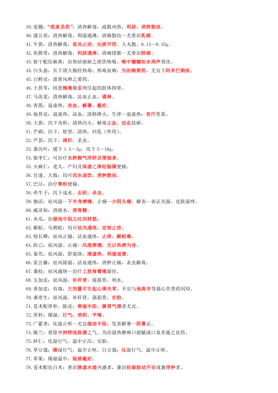 执业药师《中药学专业知识二》295个高频一句话考点_第2页