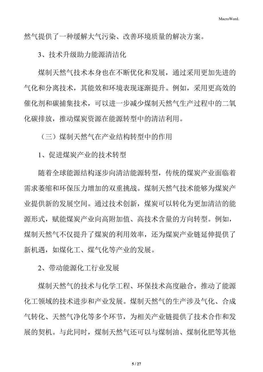 煤制天然气在能源转型中的角色分析_第5页