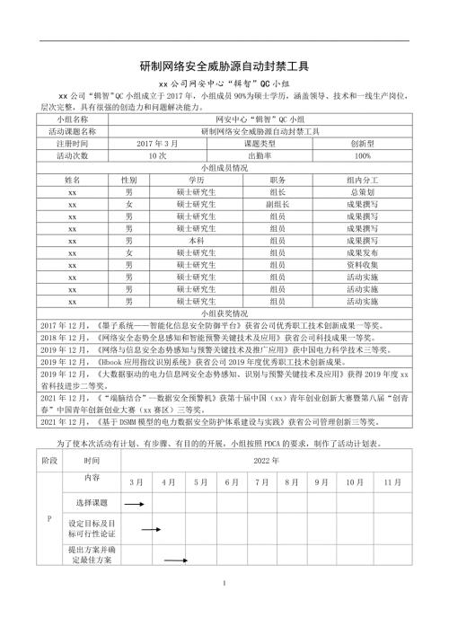 研制网络安全威胁源自动封禁工具