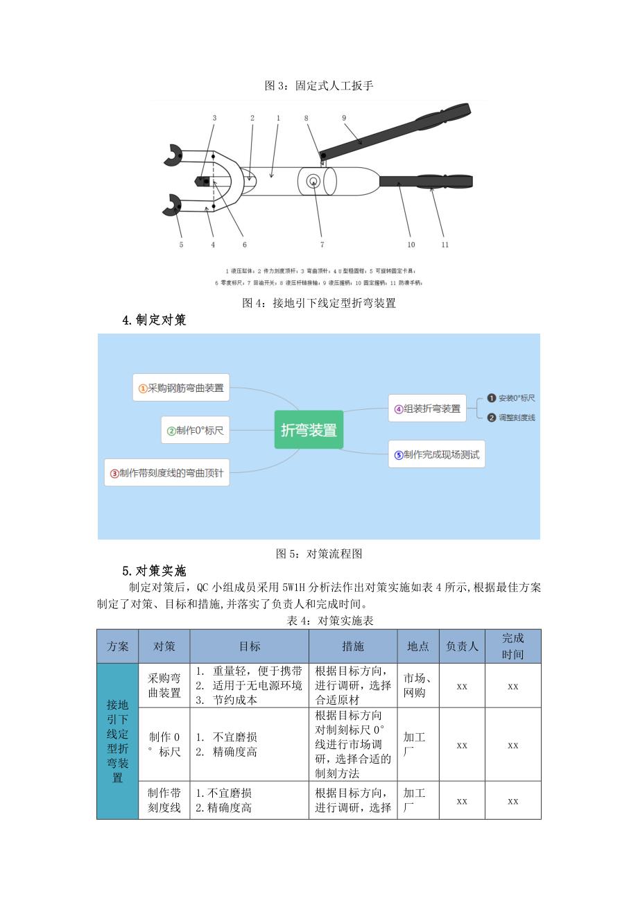 研制输电线路铁塔接地引下线折弯装置_第4页