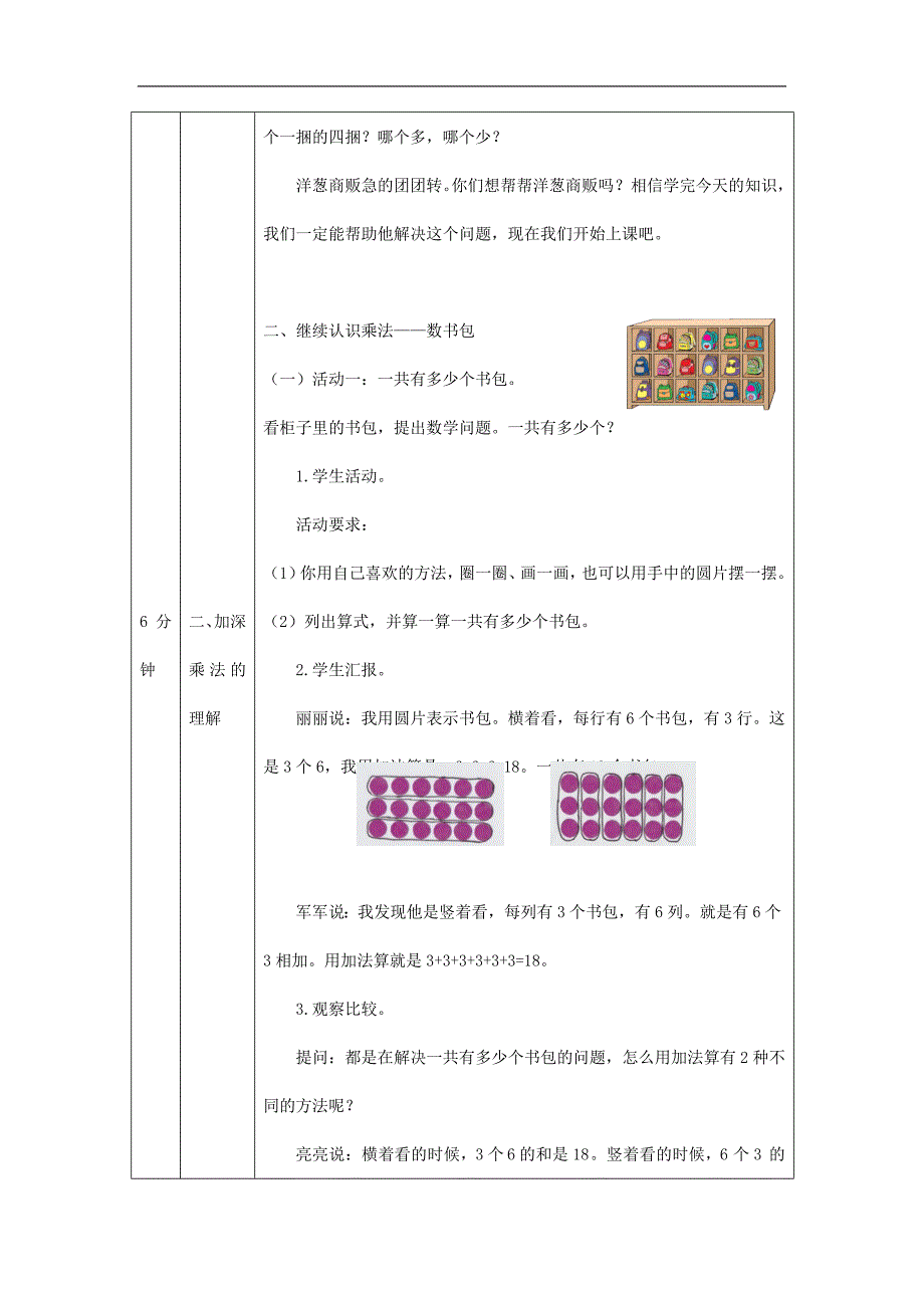 2024年小学数学二年级上册【数学(北京版)】乘法的初步认识(第二课时)-1教学设计_第2页