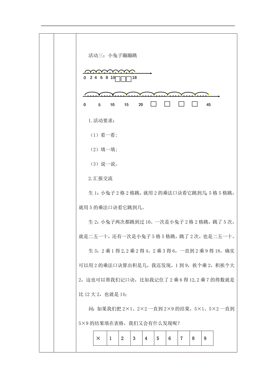 2024年小学数学二年级上册【数学(北京版)】2、5的乘法口诀练习-1教学设计_第4页