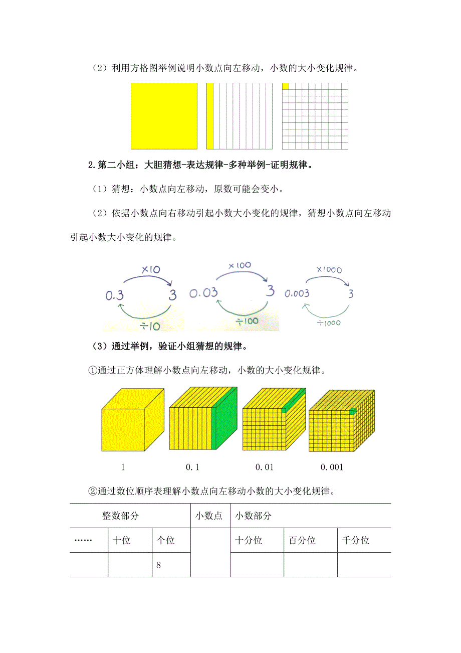 2024年小学数学四年级数学（北京版）-小数点位置的移动引起小数大小变化的规律（二）-1教案_第3页