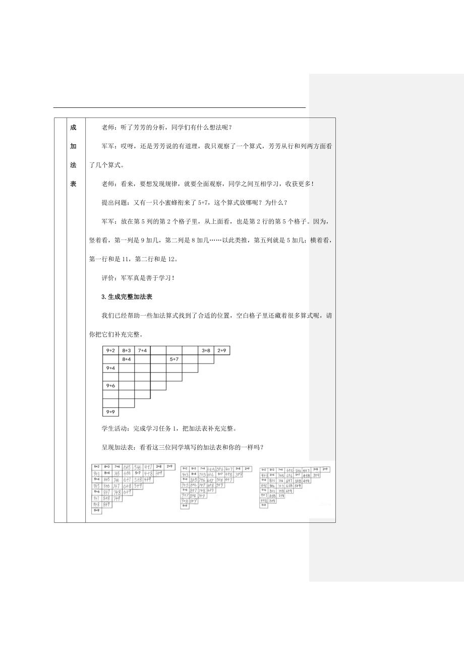 2024年小学数学一年级上册【数学(北京版)】20以内数的进位加法整理与复习-1教学设计_第3页