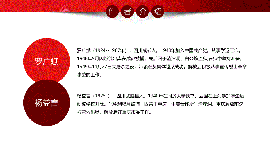 《红岩》读书笔记读书分享会（红岩史诗般的称号是重庆的光荣象征）_第4页