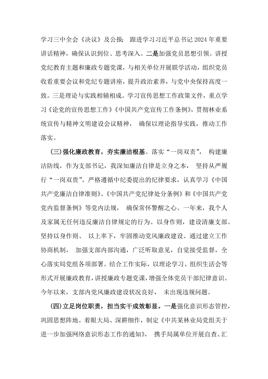 支部书记党建学习工作情况述职文2024年【五篇】_第2页