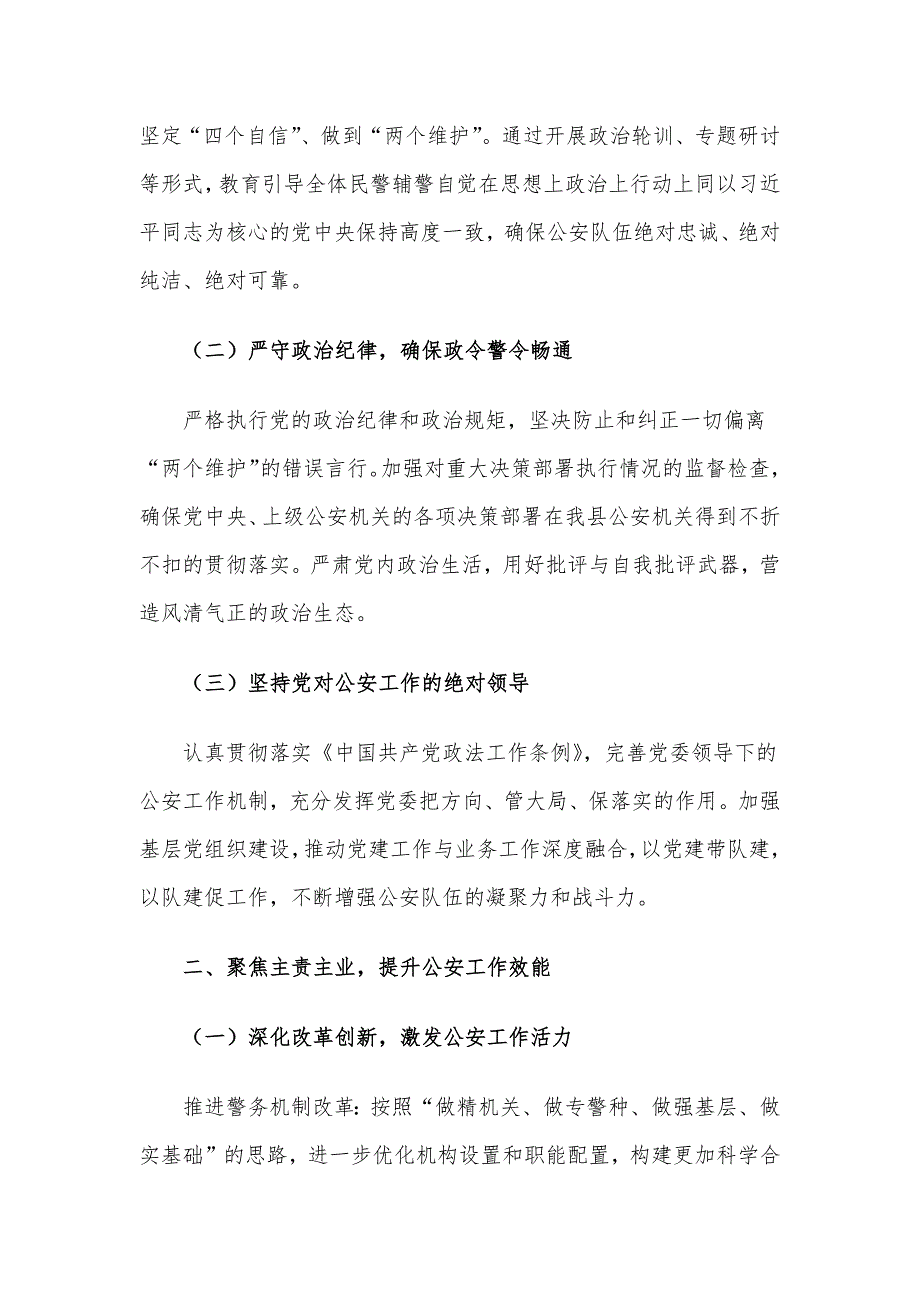 在2025年全县公安工作务虚会上的讲话_第2页