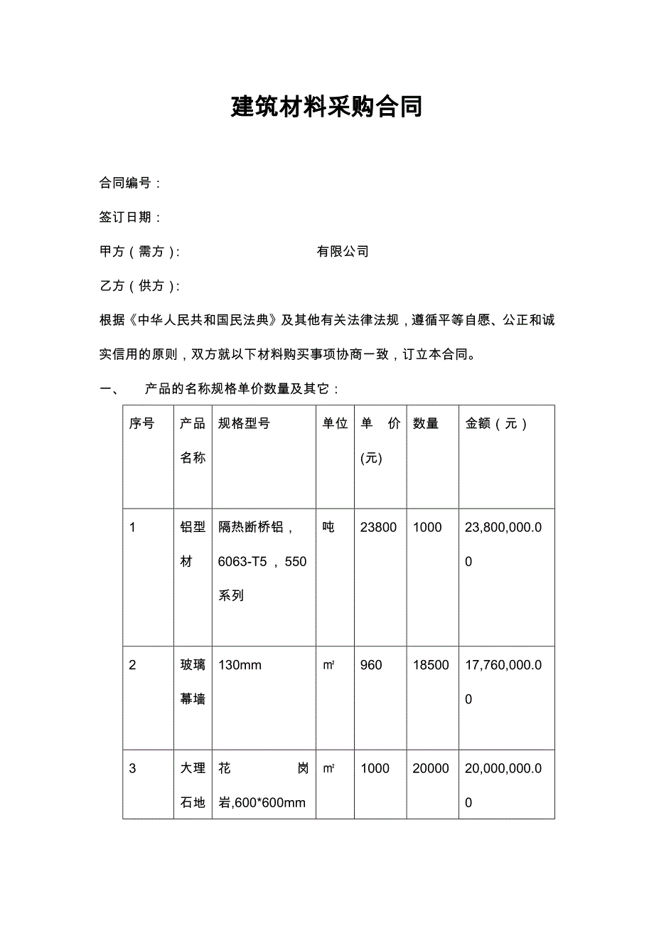 35建筑材料采购合同范文_第1页