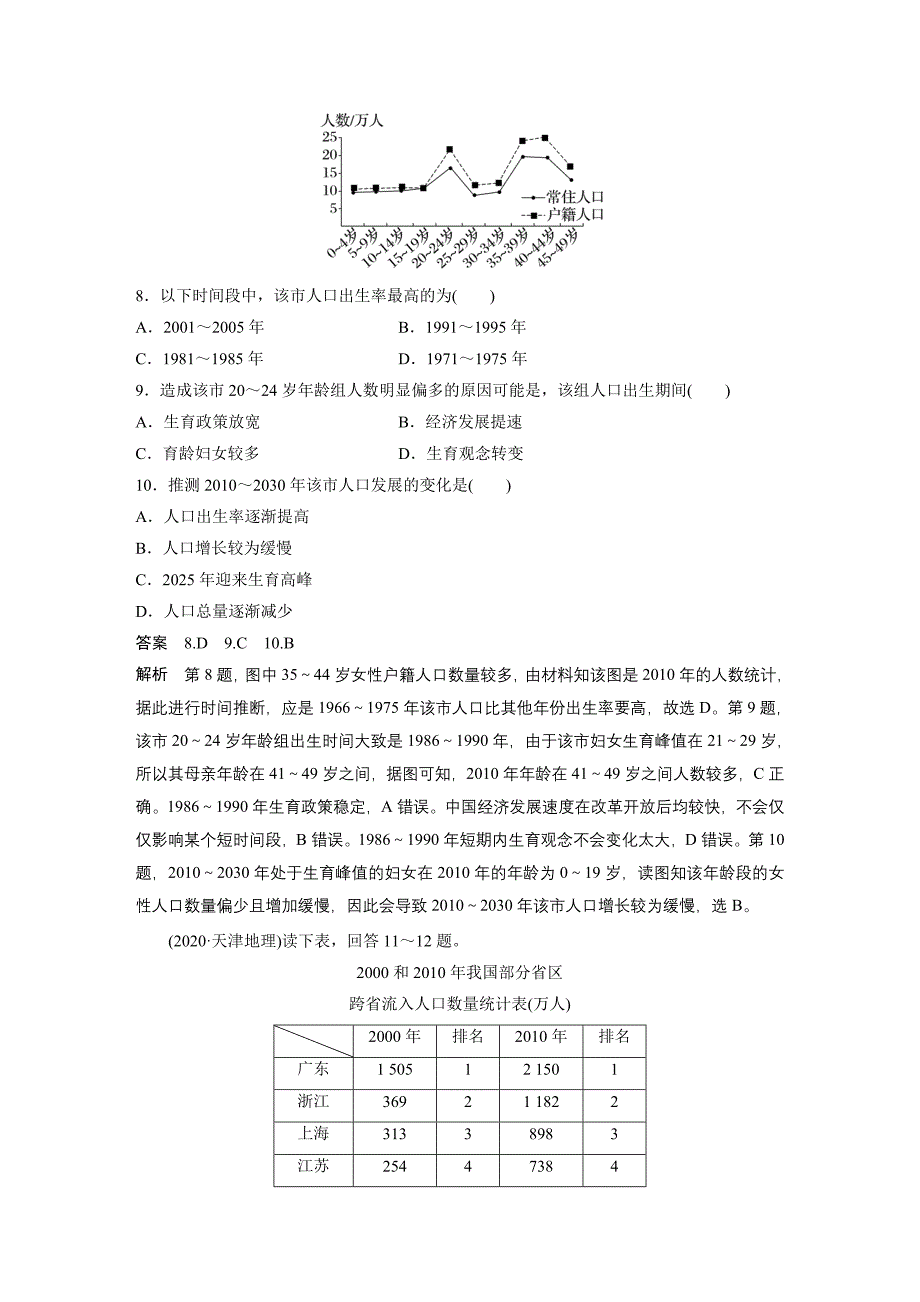 2024年高考地理一轮复习（新人教版） 第2部分　第1章　真题专练_第4页