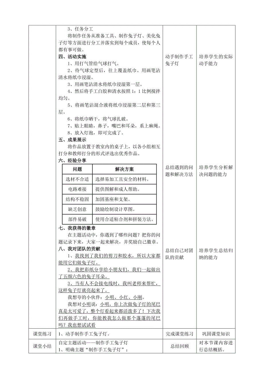 二年级上册浙科版综合实践【浙科学技术版】二年级上册第12课《自定主题活动——制作手工兔子灯》_第2页