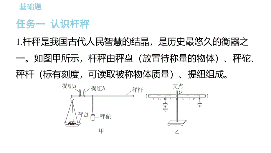 【课件】跨学科实践_制作简易杆秤课件+--2024-2025学年人教版物理八年级下册_第2页