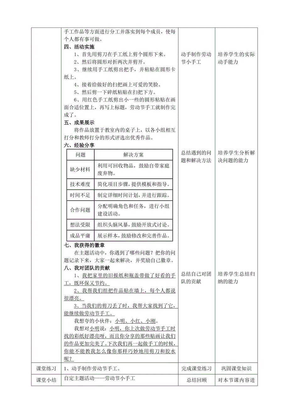 二年级上册浙科版综合实践【浙科学技术版】二年级上册第10课《自定主题活动——劳动节小手工》_第2页