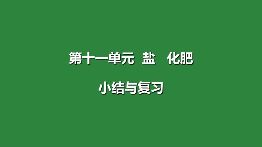 【初三化学人教版】第十一单元复习课件_第1页