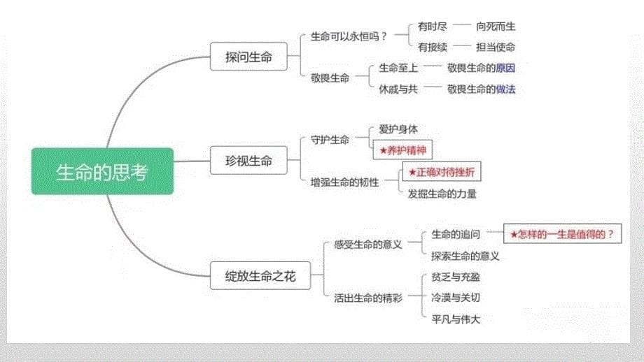 2025年中考道德与法治一轮复习考点精讲课件专题04 生命的思考（含答案）_第5页