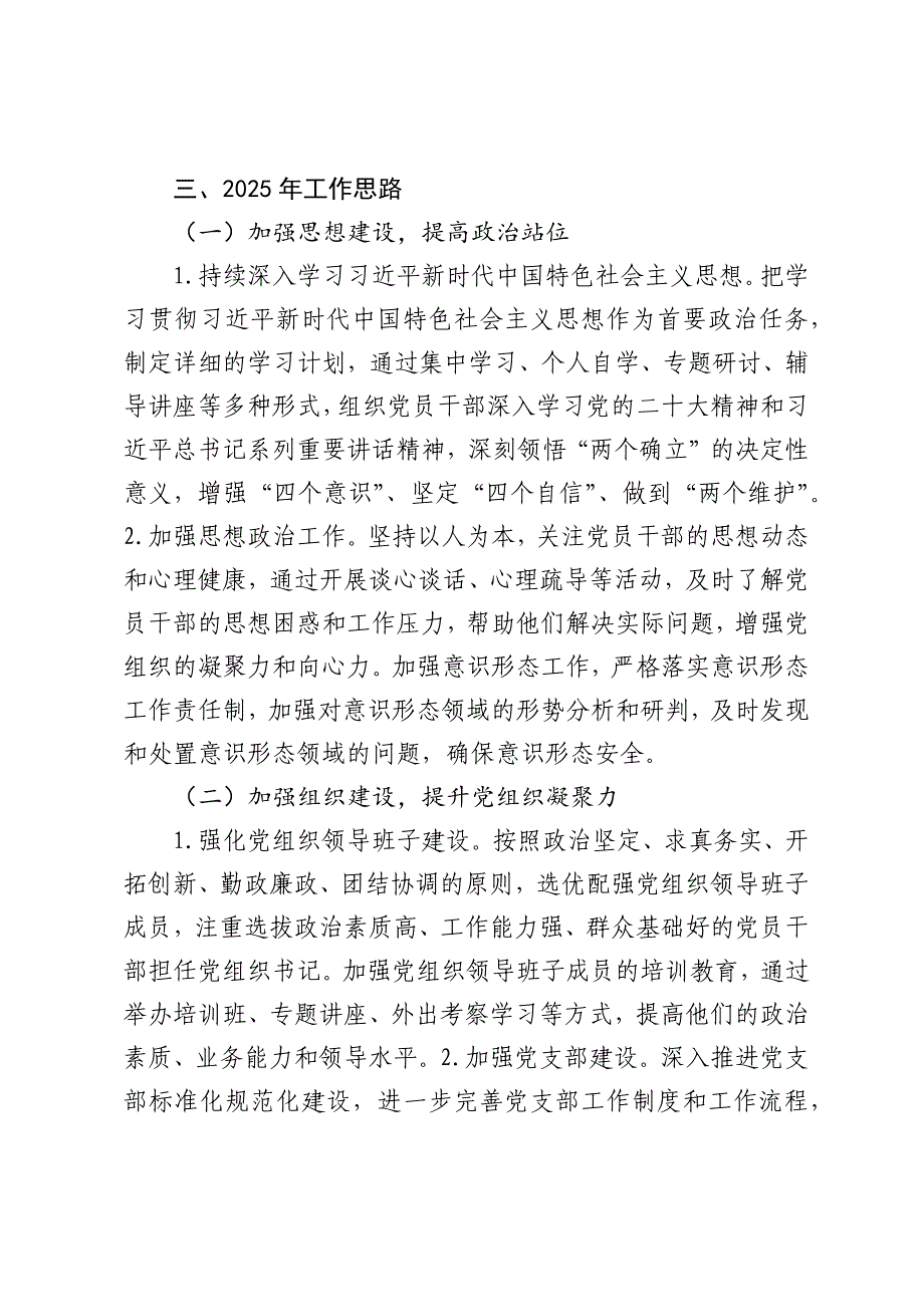 2024年党建工作总结及2025年工作思路（3273字）_第4页