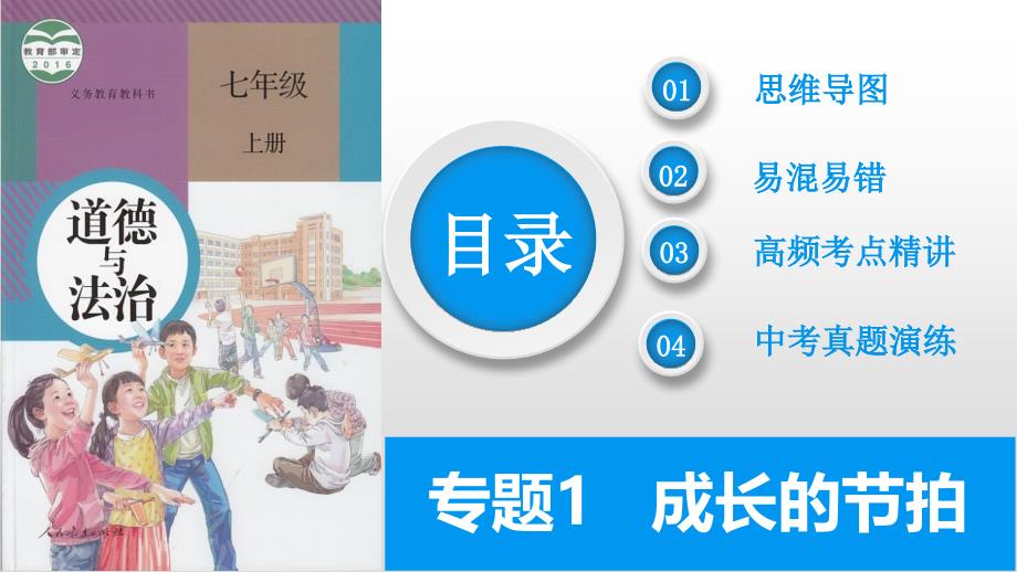 2025年中考道德与法治一轮复习考点精讲课件专题01 成长的节拍（含答案）_第2页