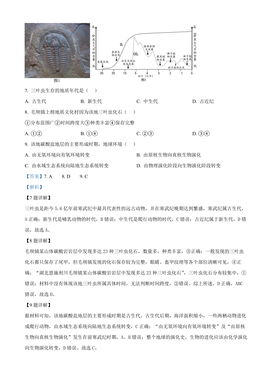 福建省福州市福九联盟2024-2025学年高一上学期11月期中地理 Word版含解析_第4页