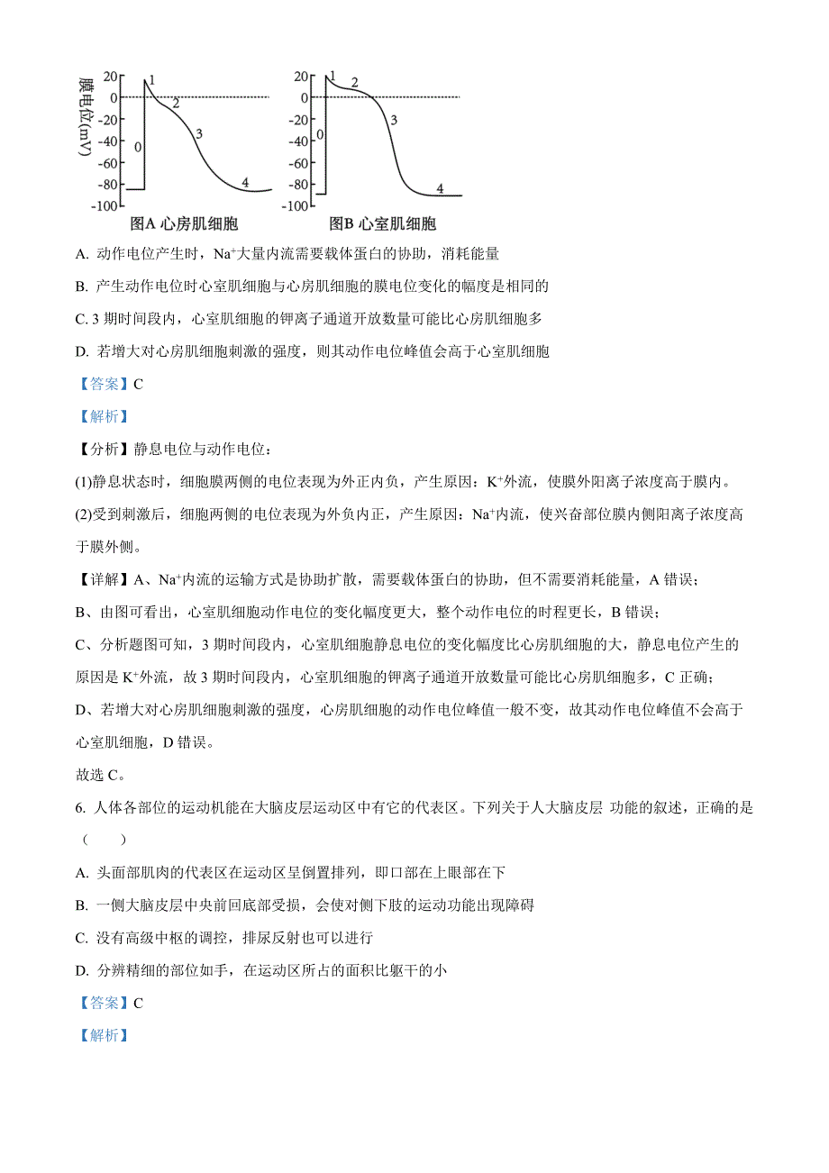 河南省郑州市十校联考2024-2025学年高二上学期11月期中生物Word版含解析_第4页