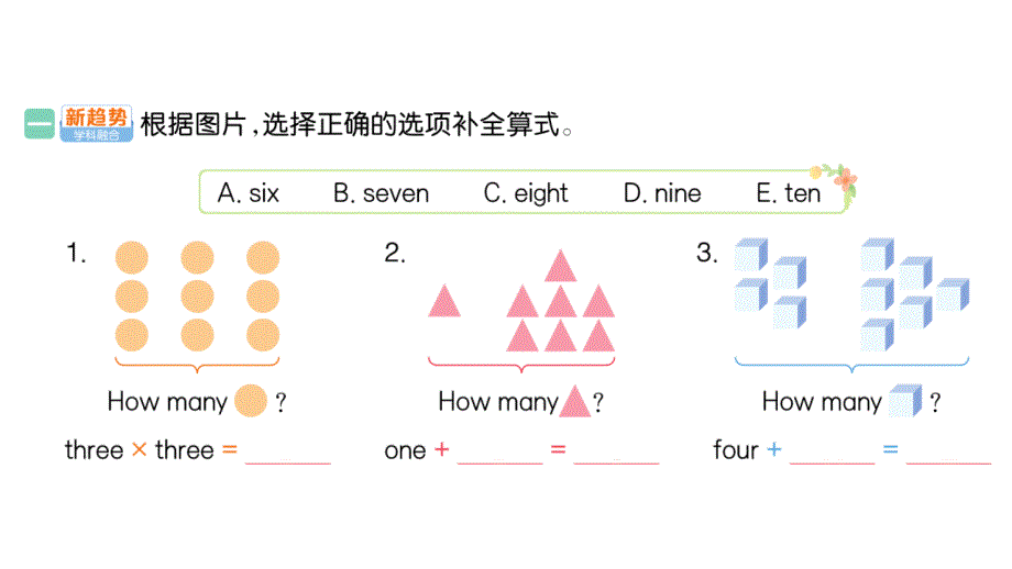 小学英语新人教版PEP三年级上册Unit 6Part B (２) Let's learn & Listen and chant作业课件2024秋_第2页