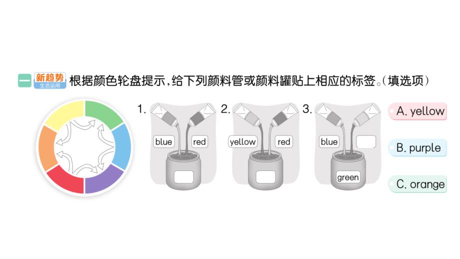 小学英语新人教版PEP三年级上册Unit 5Part A (１) Let's talk & Guess and check作业课件2024秋_第2页