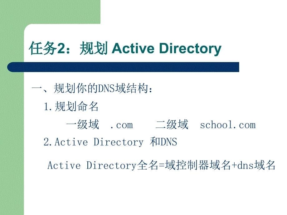 《Windows+Server+2003网络服务器管理与使用（第2版）》第二章+利用Active+Directory配置Windows+Server+2003域控制器_第5页