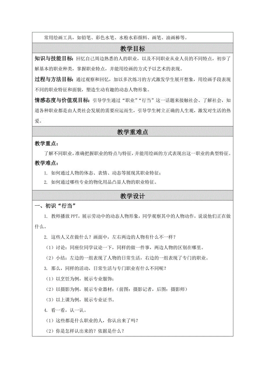 苏教版小学美术六年级下册教案（119页）_第2页