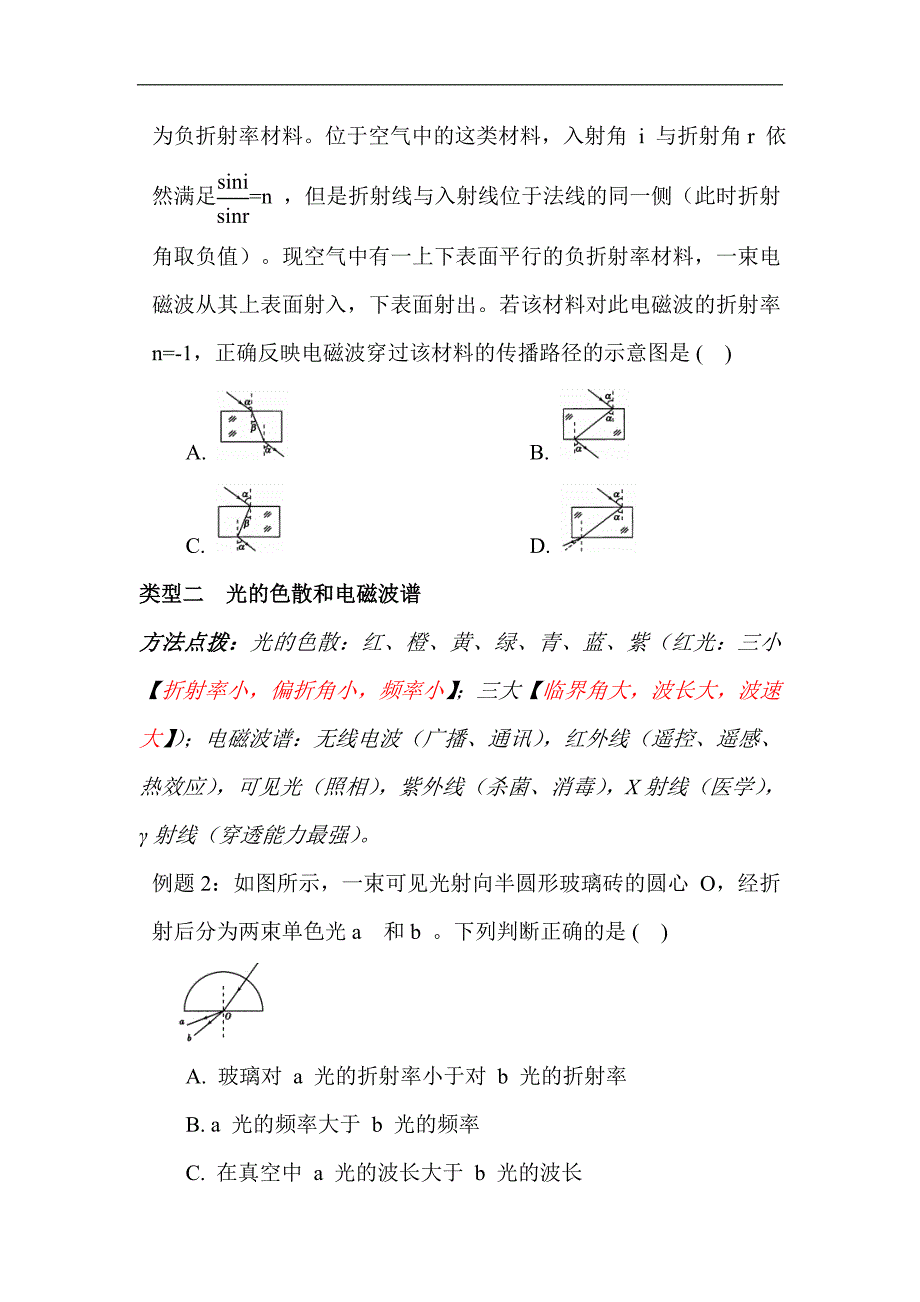 2024年高考物理二轮专题复习：光学_第4页