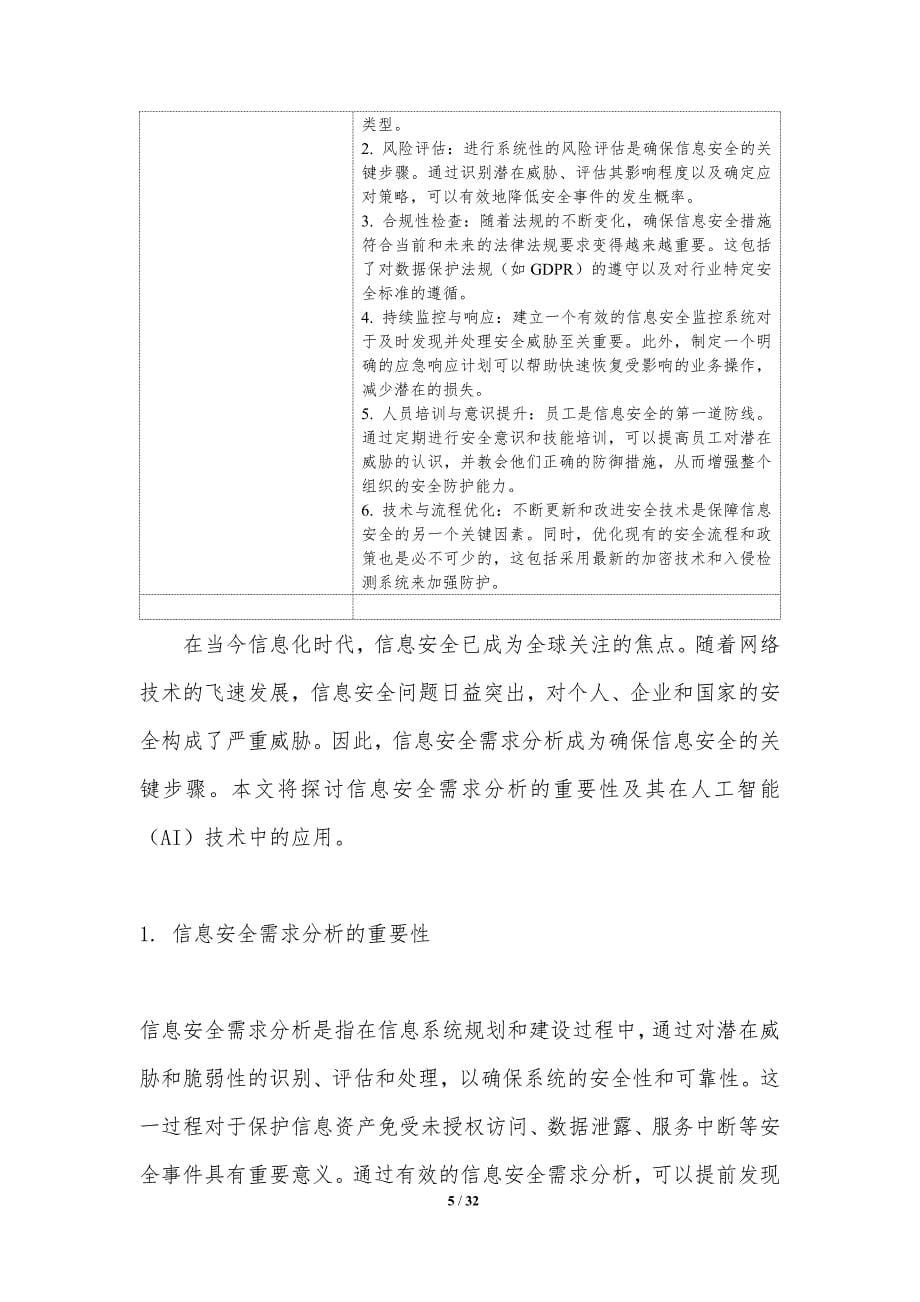 人工智能在信息安全管理中的角色-洞察分析_第5页