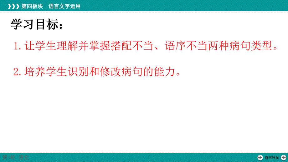 2025届高三语文修改病句+——句子搭配不当、语序不当++课件_第2页