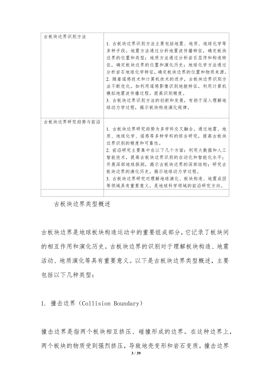 古板块边界识别技术-洞察分析_第3页