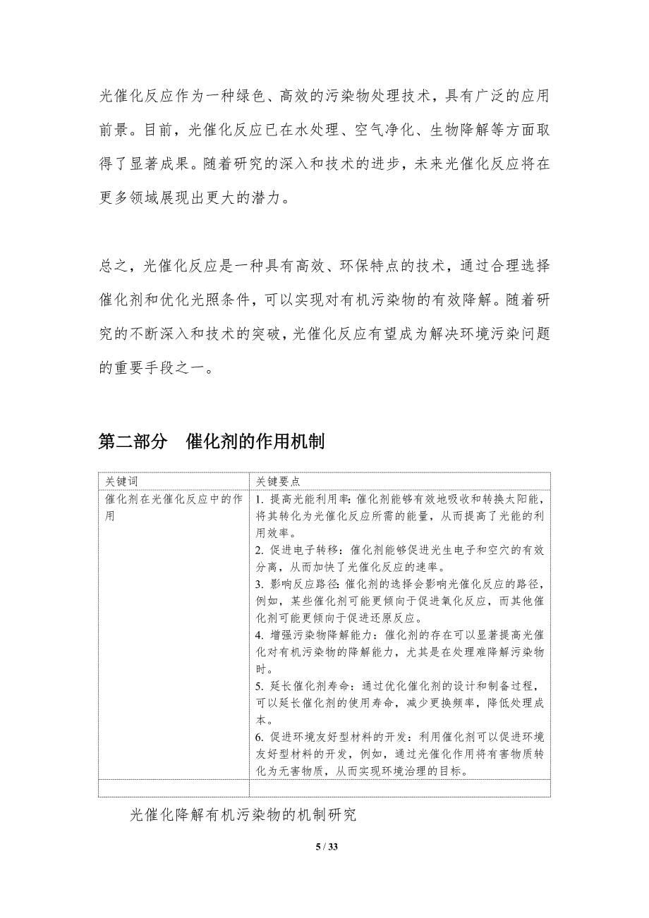 光催化降解有机污染物的机制研究-洞察分析_第5页