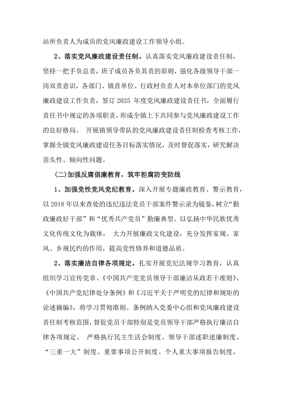 【4篇范文】2025年度党风廉政建设工作计划稿汇编_第2页