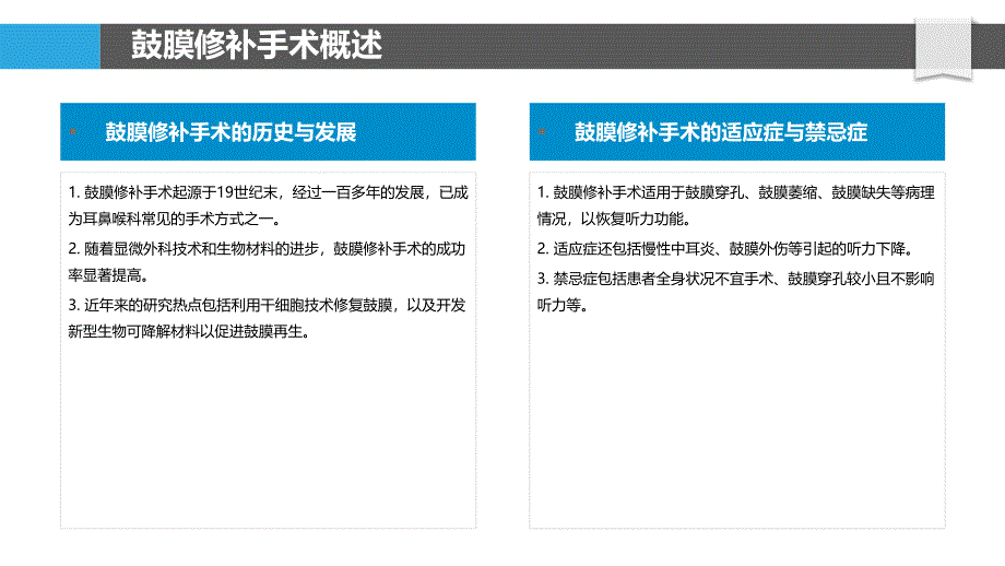 鼓膜修补手术与听力康复结合-洞察分析_第4页