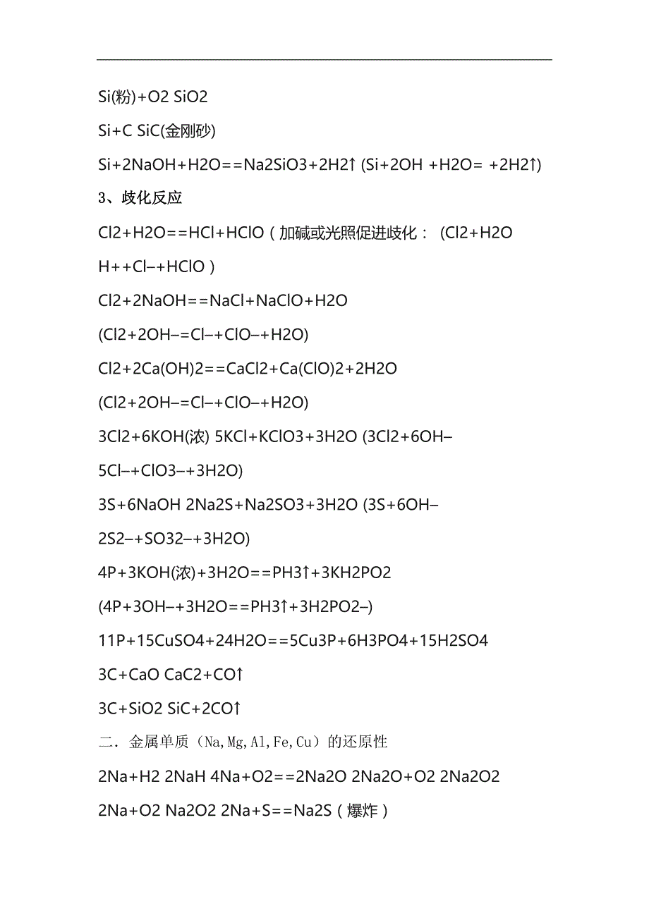 2024年高考化学总复习化学方程式大集锦_第4页