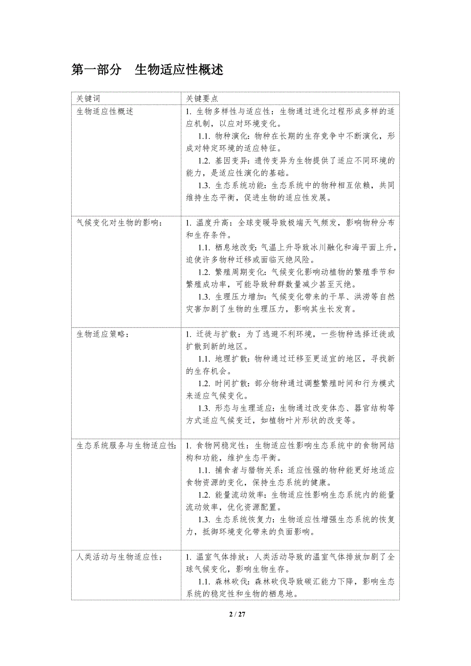 地球适应气候变化的生物机制-洞察分析_第2页