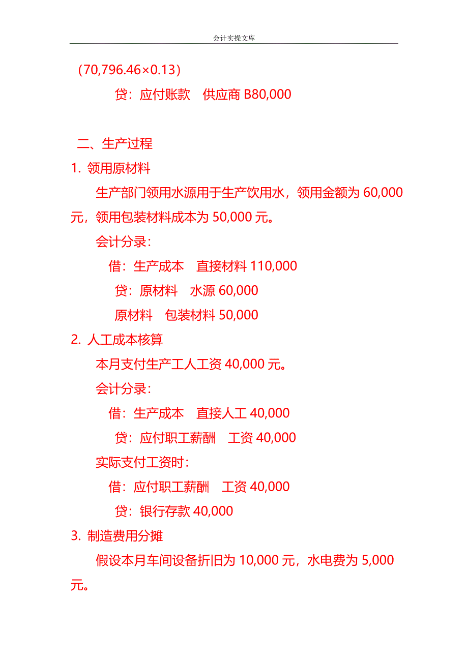 做账实操-饮用水有限公司账务处理实例_第2页