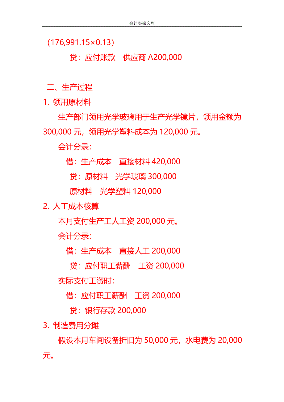 做账实操-光学材料有限公司账务处理实例_第2页