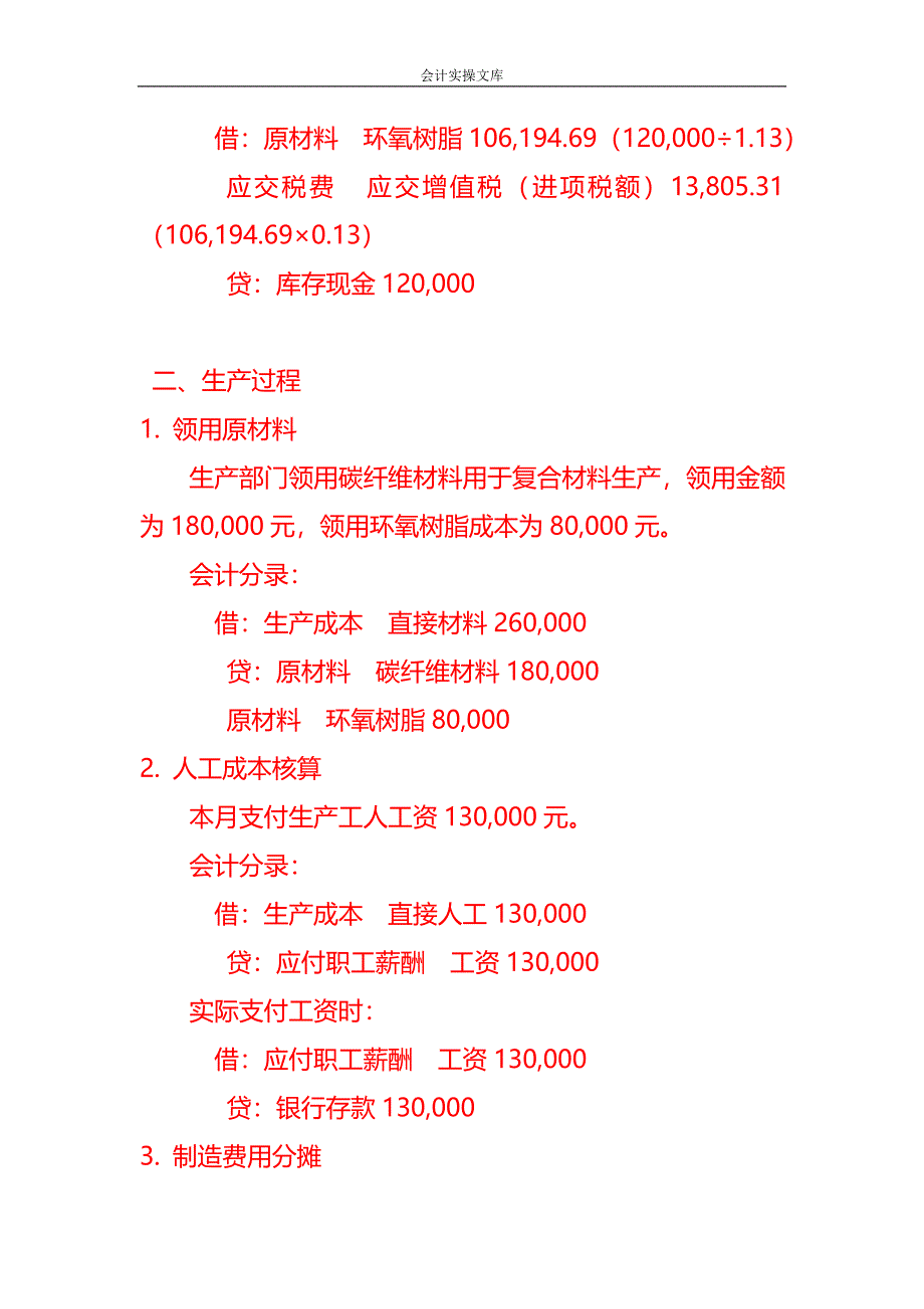 做账实操-复合材料科技有限公司账务处理实例_第2页