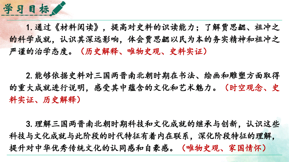 【历史】三国两晋南北朝时期的科技与文化（课件1） 2024-2025学年七年级历史上册（统编版2024）_第3页