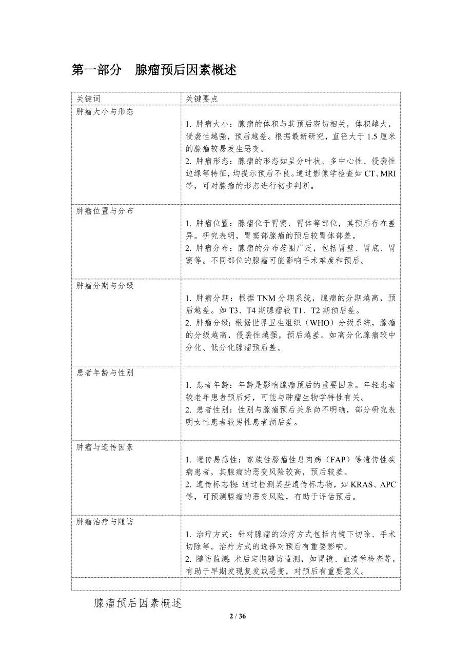 腺瘤预后因素评估-洞察分析_第2页