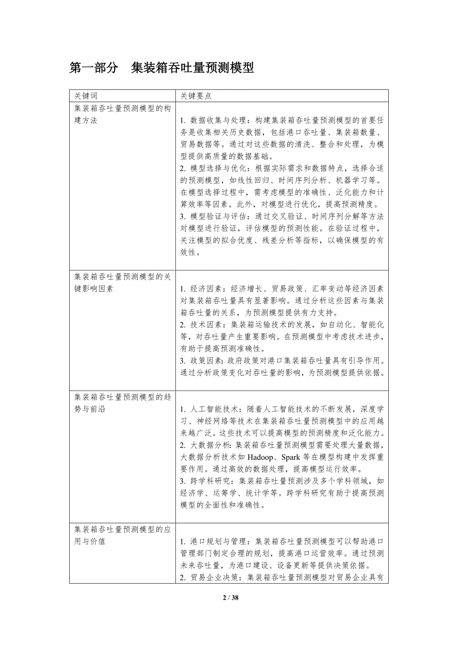 国际港口集装箱吞吐量预测-洞察分析_第2页