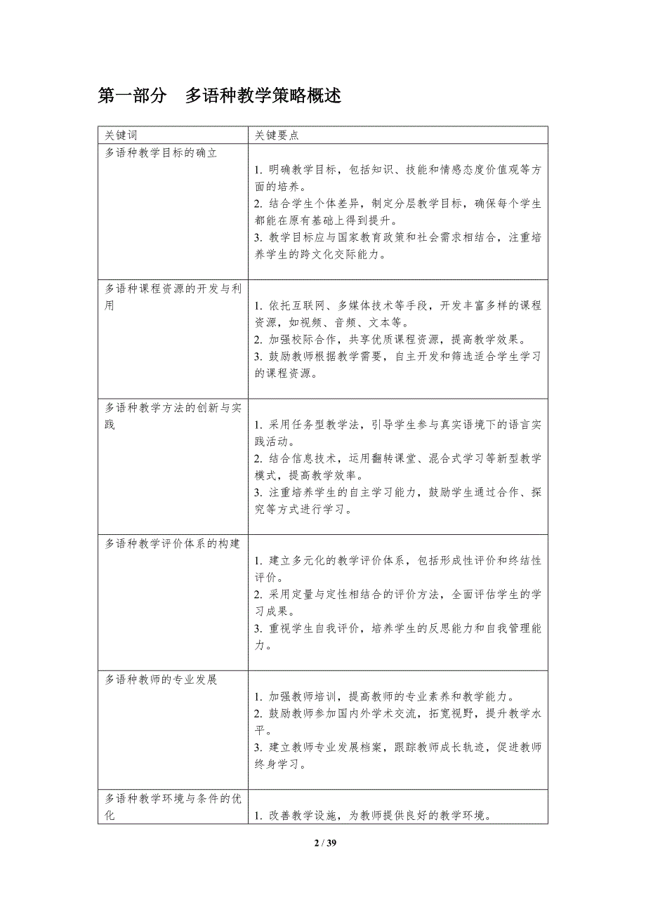 多语种教学策略探讨-洞察分析_第2页