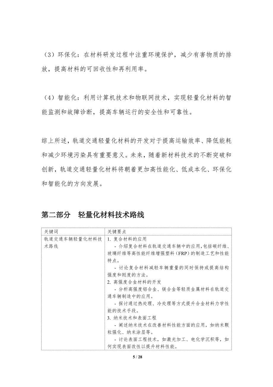 轨道交通车辆轻量化材料开发-洞察分析_第5页