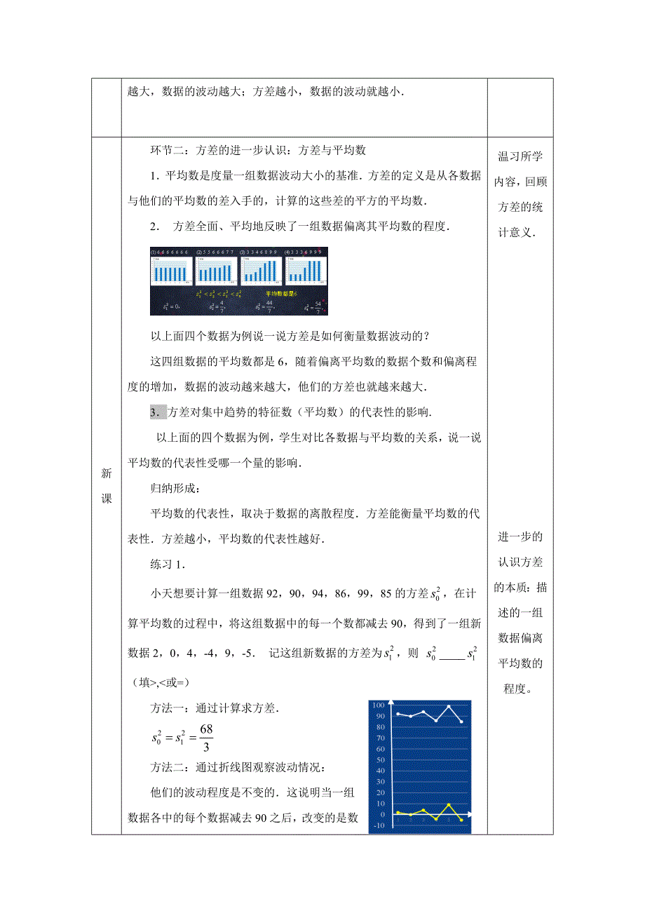 2024年人教版初中数学八年级下册方差的应用-1教案_第2页