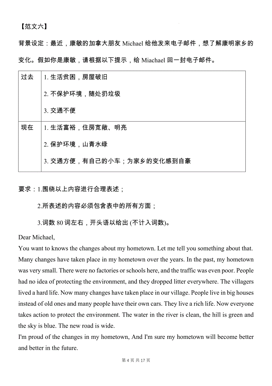 2025年中考英语热门话题作文范文20篇_第4页